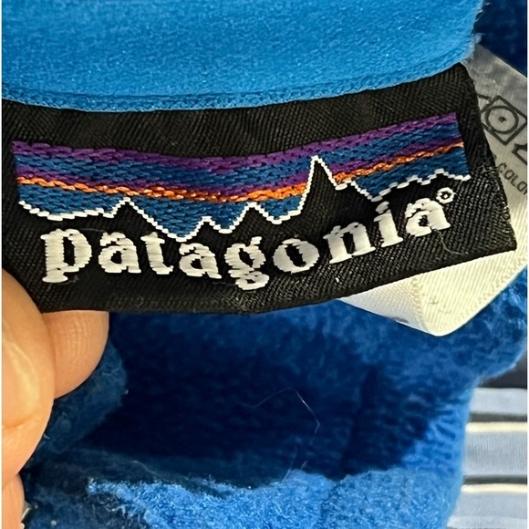 Patagonia Blue Zip Up Fleece Jacket Vest Coat Outwear Womens - Picture 4 of 5
